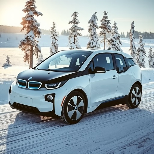 宝马i3纯电轿车完成瑞典冬季测试，3月18日将发布设计(图1)