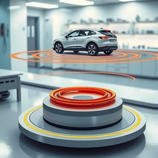 东京都立大学设计旋转式桌面装置 用于研究电动汽车无线充电(图1)