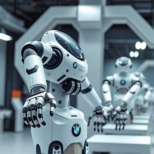 宝马工厂人形机器人，电爪来自中国(图1)